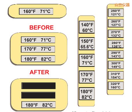 自貢溫度指示標(biāo)簽 高溫ThermoLabel標(biāo)簽